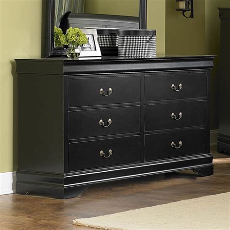 cheap black dresser drawers|$99 black 6 drawer dresser.